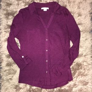 Longe Sleeve Liz Claiborne Button Up Blouse